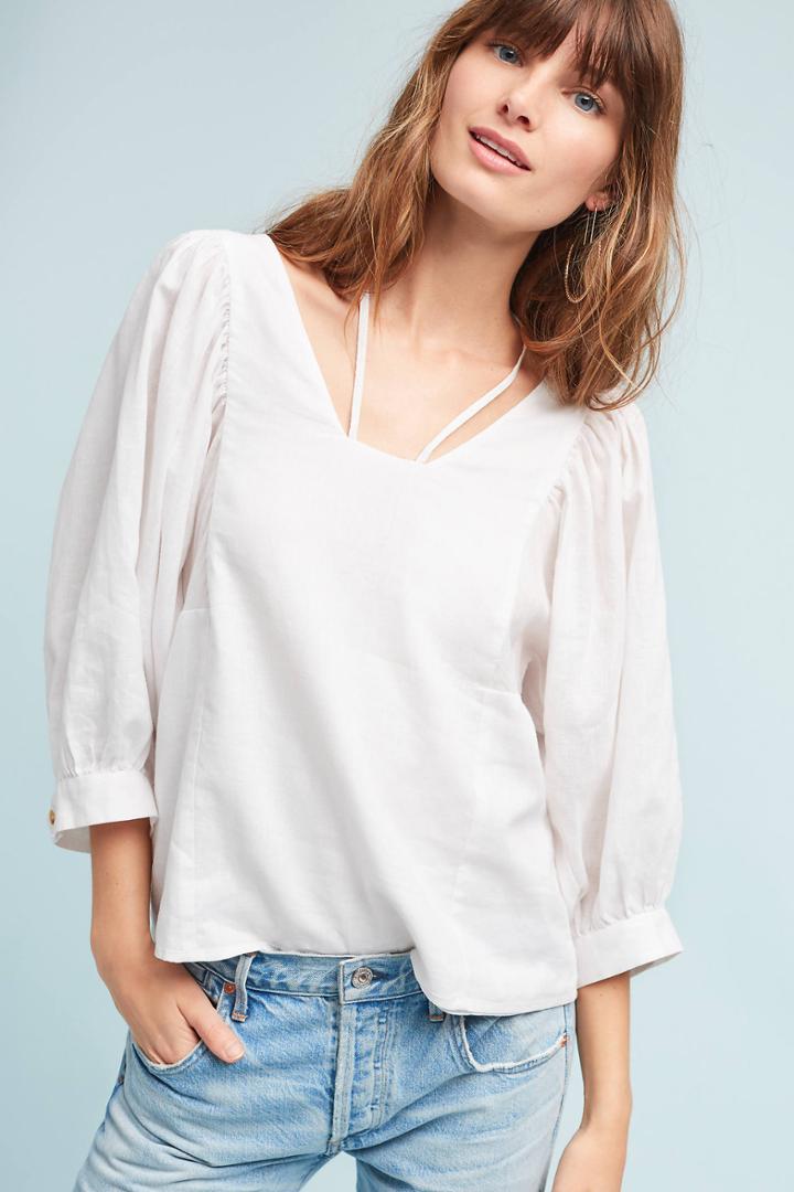 Akemi + Kin Sylvia Balloon-sleeved Blouse