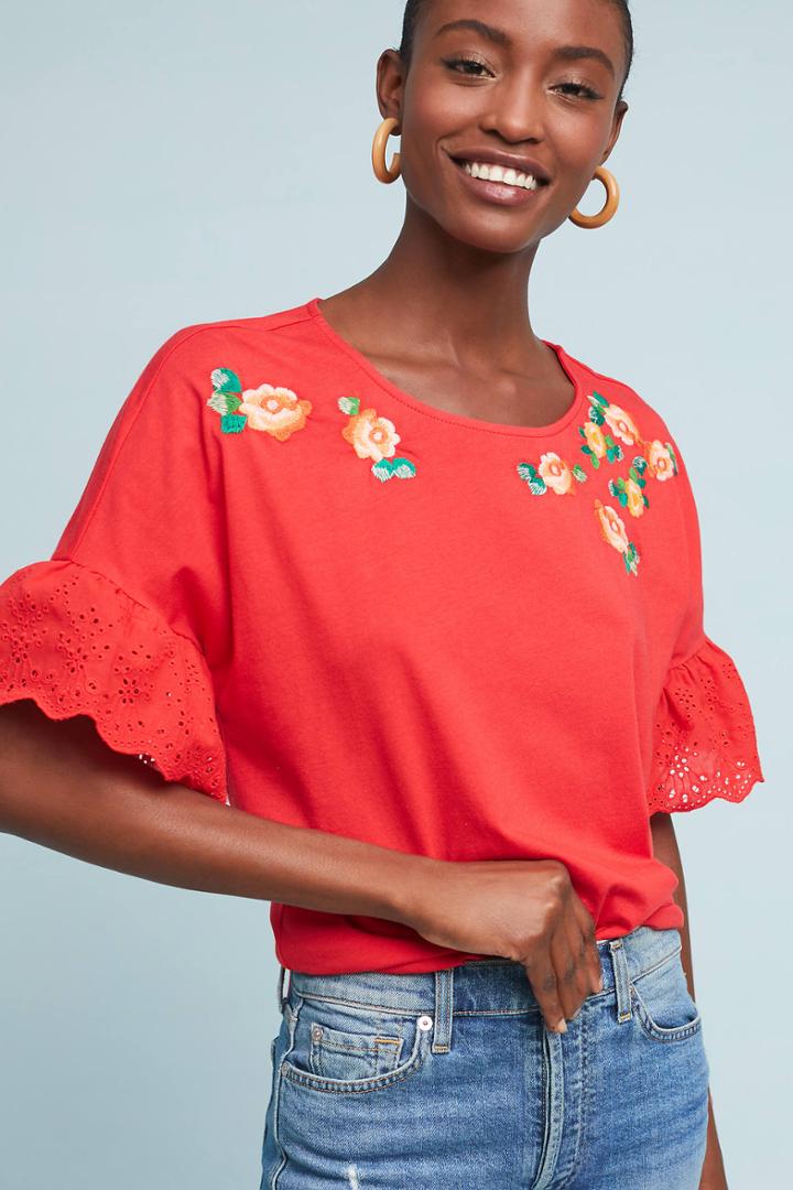 W5 Concepts Villa Embroidered Top