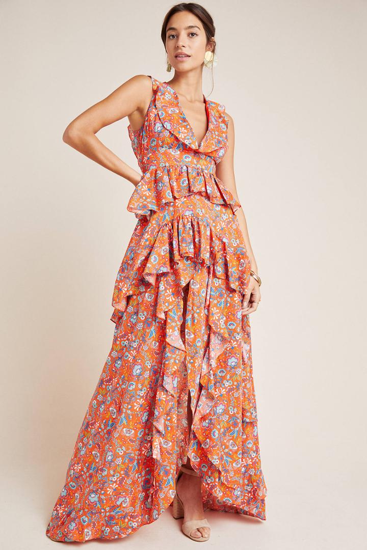 Cynthia Rowley Savannah Tiered Maxi Dress