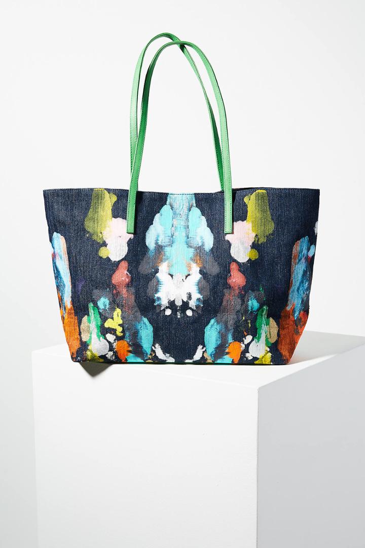 Bea Valdes Expressionist Painted Tote Bag