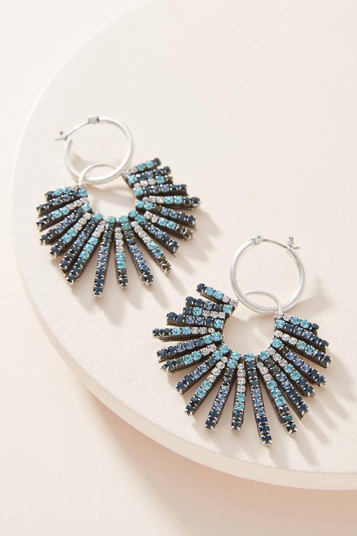 Anthropologie Dannijo Kraviz Firework Hoop Earrings