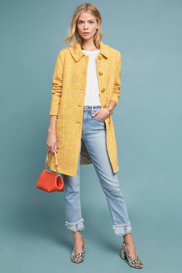 Helene Berman London X Anthropologie Tweed Coat