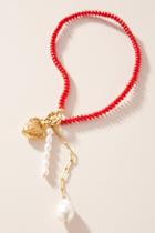 Timeless Pearly Cherry Drop Necklace