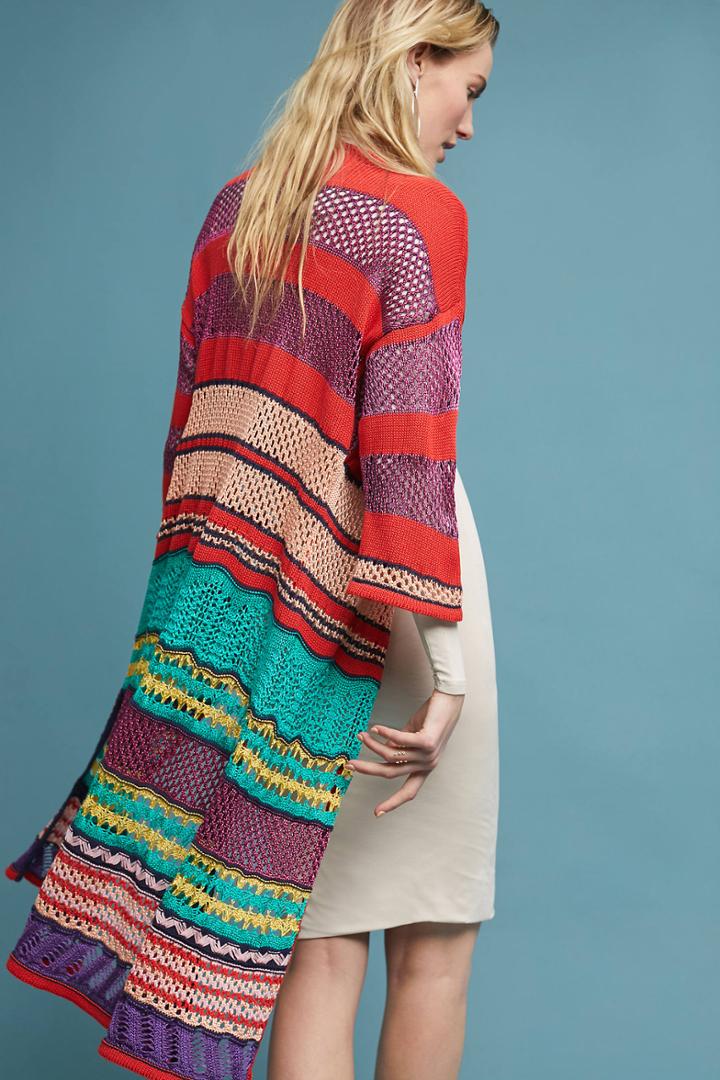 Cecilia Prado Striped Long Kimono