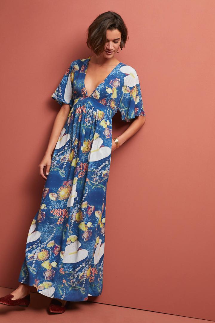 The Odells Midnight Floral Maxi Dress