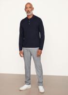 Vince Merino Long Sleeve Polo