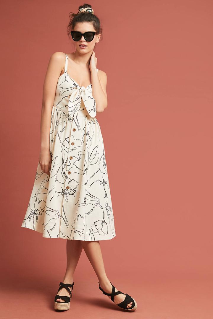 Whit Loli Floral Midi Dress