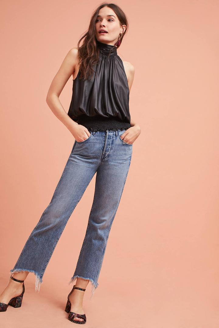 Tracy Reese Smocked Halter Tank