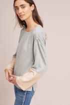 Anthropologie Sequin-sleeved Sweatshirt