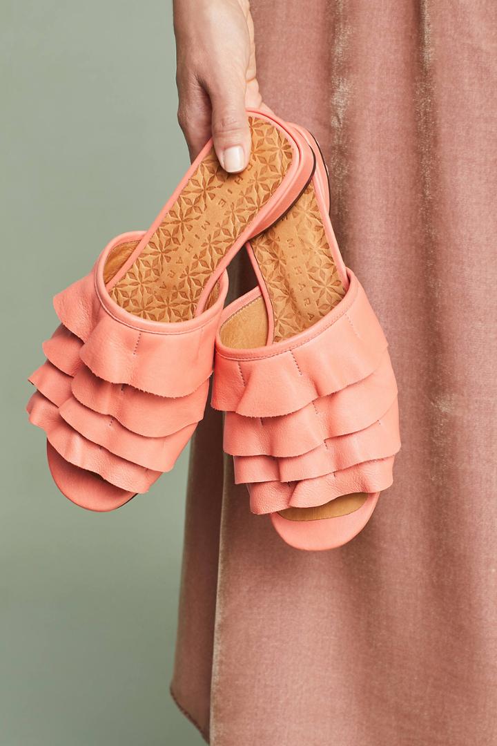 Chie Mihara Volante Ruffled Sandals