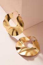 Anthropologie Laurie Wrinkled Hoop Earrings