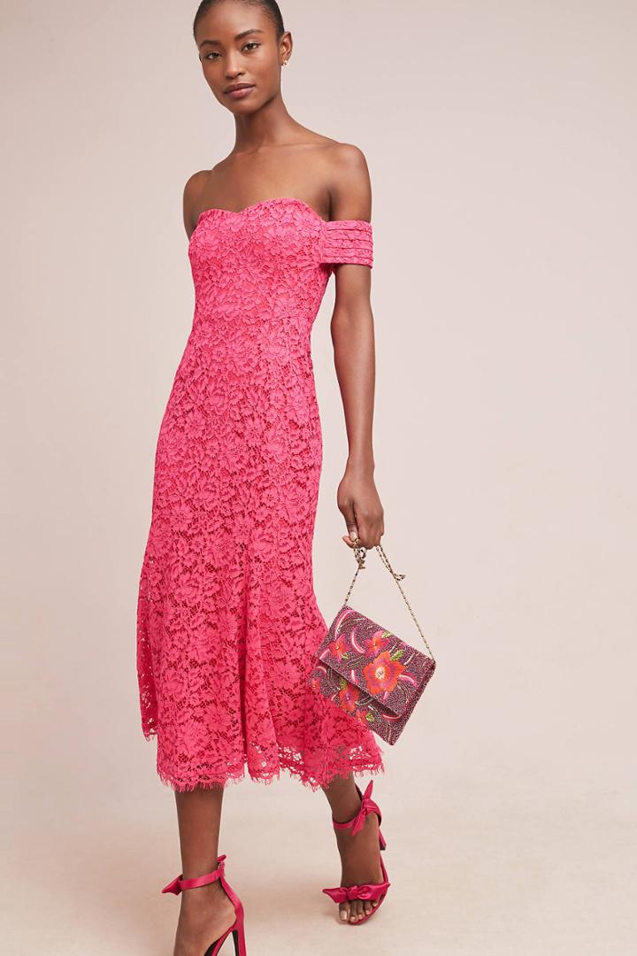 Shoshanna Balmwell Off-the-shoulder Dress