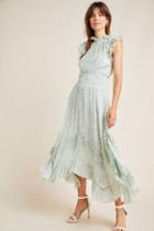 La Vie By Rebecca Taylor Aurielle Ruffled Midi Dress