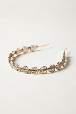 Anthropologie Crystal Laurel Headband