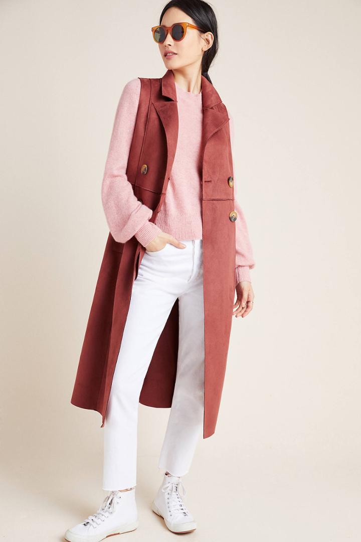Anthropologie Tandy Longline Utility Vest