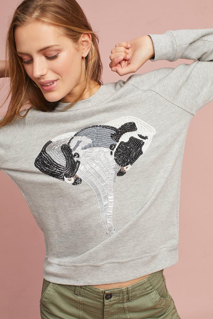 Uzma Bozai Embellished Elephant Sweatshirt