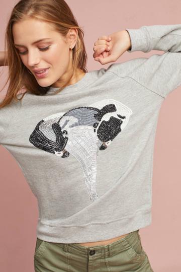 Uzma Bozai Embellished Elephant Sweatshirt