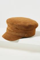 Anthropologie Suede Engineer Cap