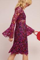 Shoshanna Bell-sleeve Lace Dress