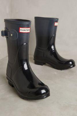 Hunter Original Short Color Haze Rain Boots Black