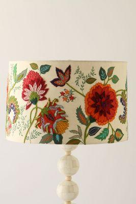 Anthropologie Needlework Garden Lampshade