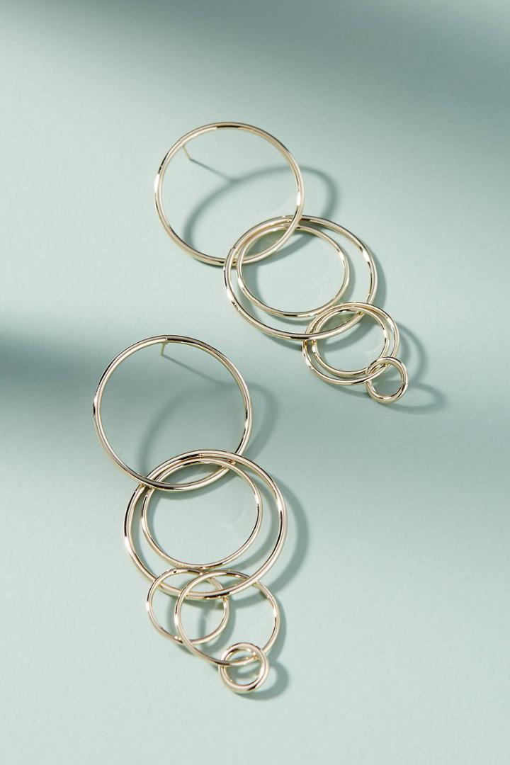 Anthropologie Keegan Linked Drop Earrings