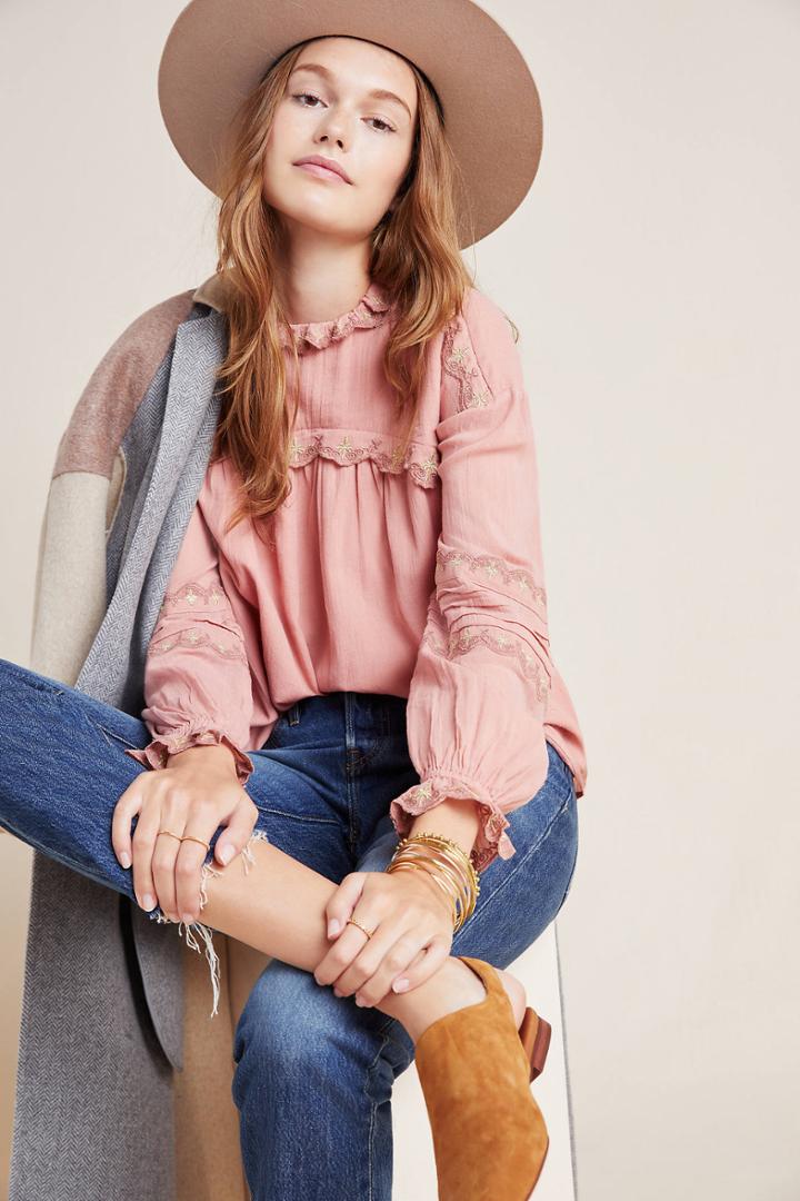 Anthropologie Sienna Victorian Blouse