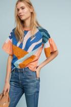 Conditions Apply Colorblock Eyelet Top