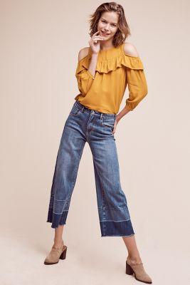 Pilcro High-rise Wide-leg Crop Jeans