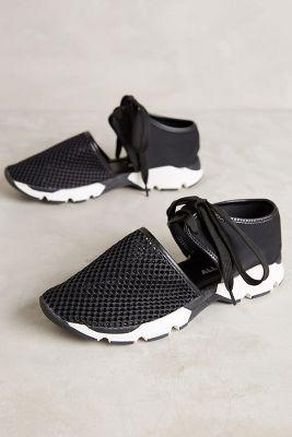 All Black Mesh Sneakers Black
