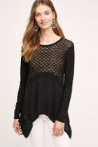 Left Of Center Midnight Pointelle Pullover