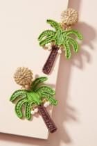 Mercedes Salazar Woven Palm Tree Drop Earrings