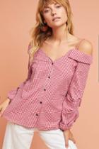 Guest Editor Adalie Open-shoulder Buttondown