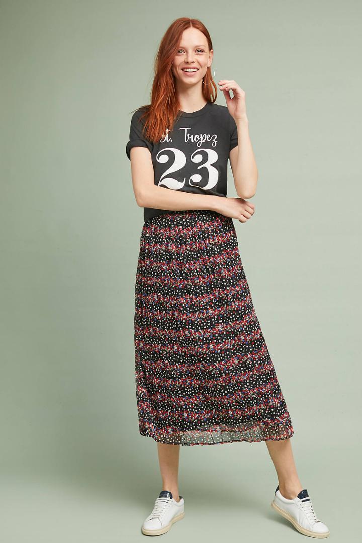 Ranna Gill Pattern Stripe Skirt