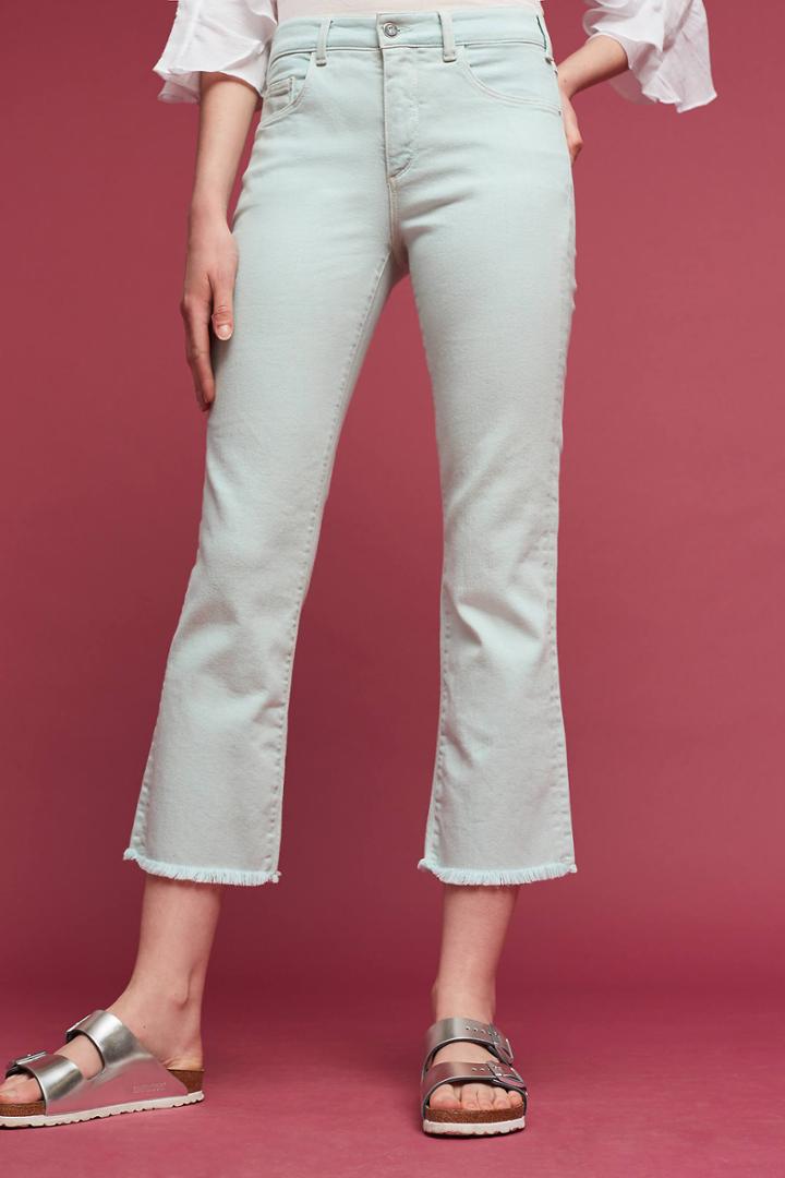 Pilcro Script High-rise Cropped Flares