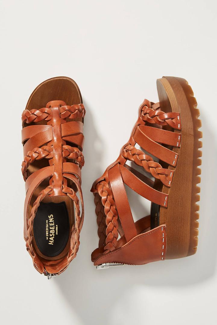 Swedish Hasbeens Gladiator Clog Sandals