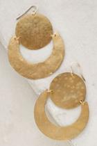 Anthropologie Brushed Moonrise Hoops