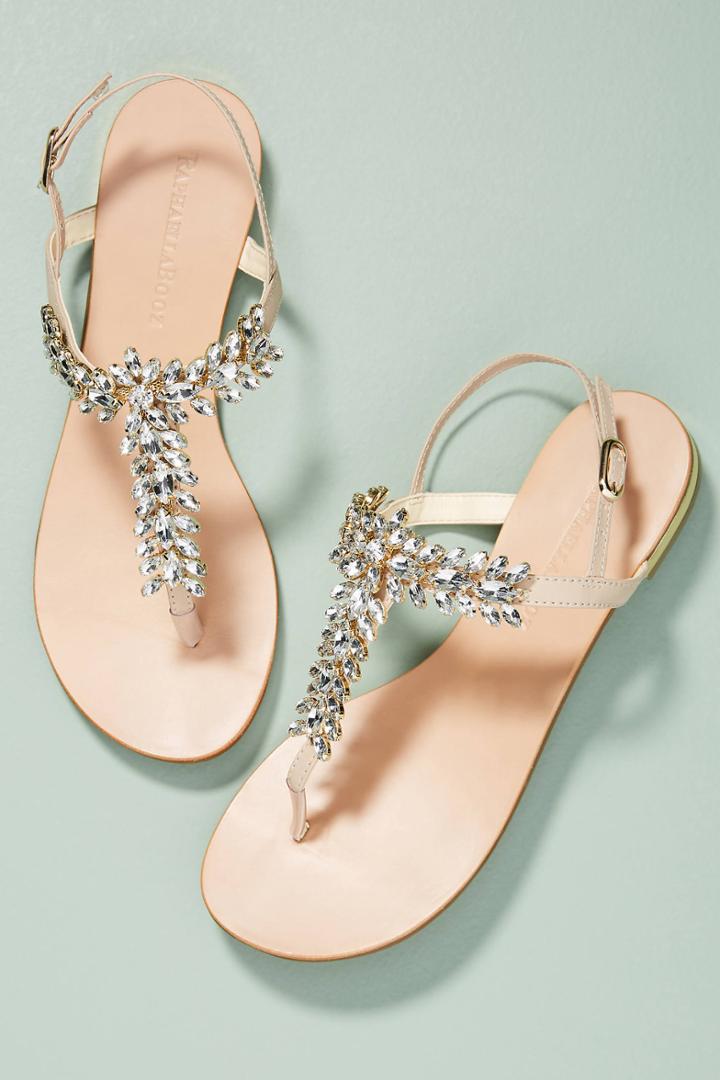 Raphaella Booz Jeweled Leaf Sandals