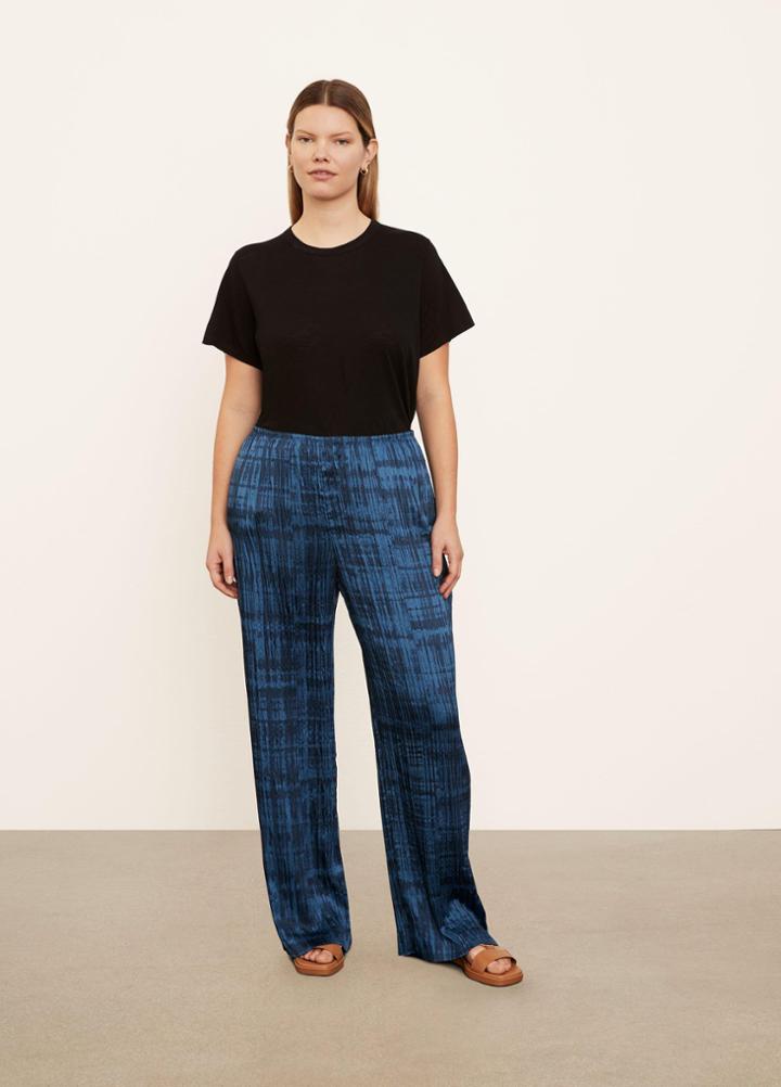 Vince Crushed Tie Dye Pull On Pant