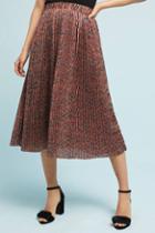 Numph Pleated Leopard Skirt