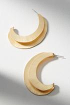 Anthropologie Folded Crescent Hoop Earrings