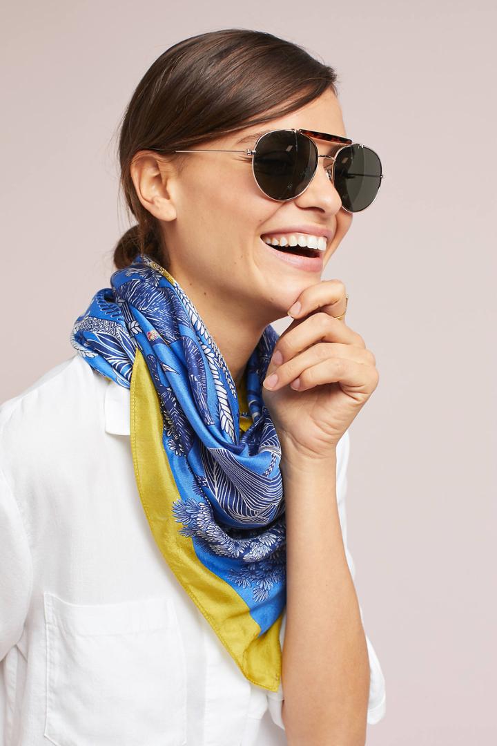 Inouitoosh Terrarium Print Silk Scarf