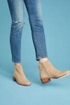 Anthropologie Scalloped Ankle Boots