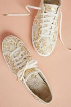 Keds X Rifle Paper Co. Gold Print Sneakers
