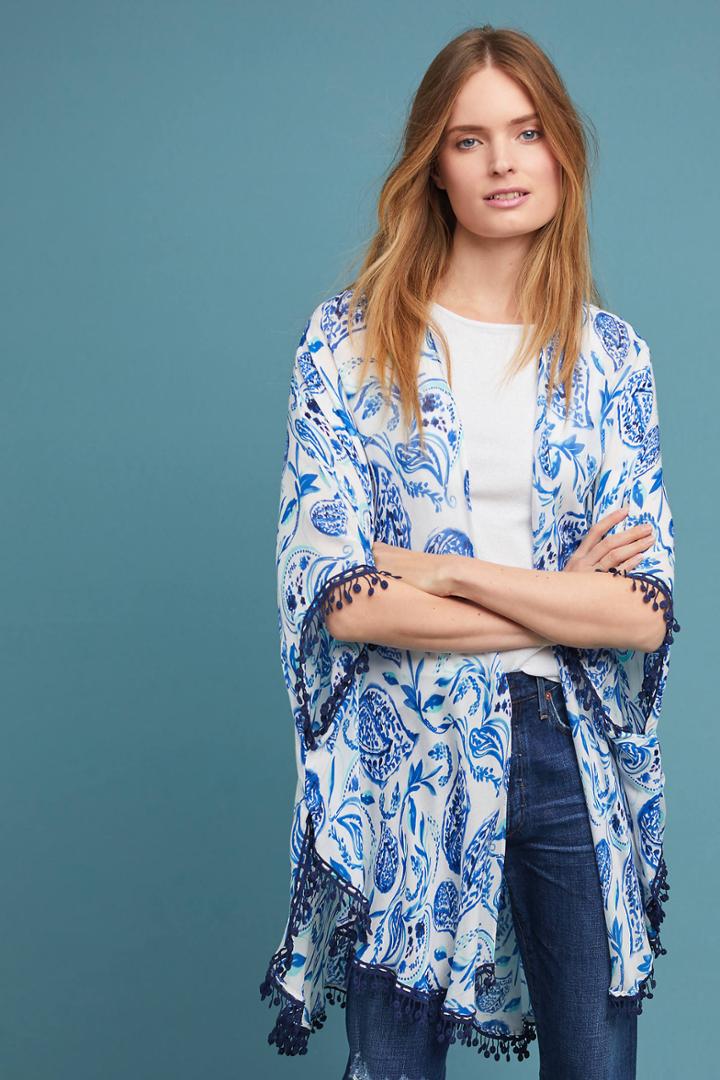 Anthropologie Pretty In Paisley Kimono