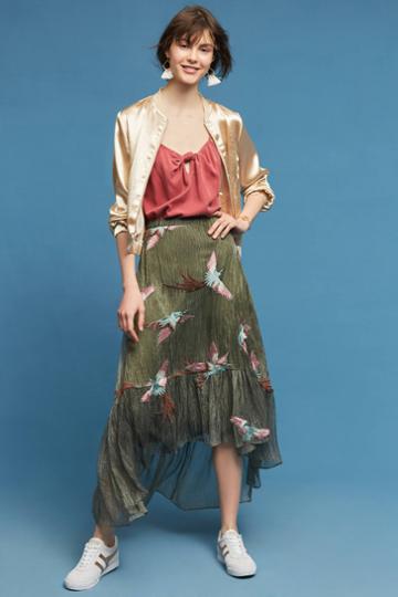 Eva Franco Oiseau Embroidered Skirt