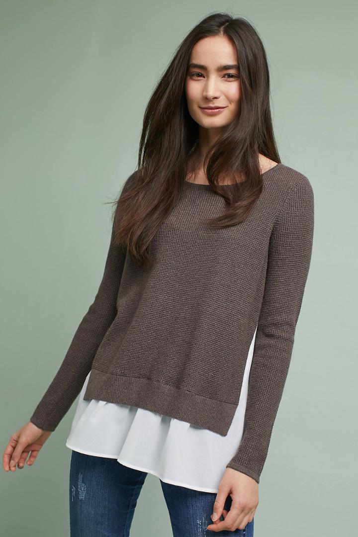 Moth Skirted Waffle Knit Top