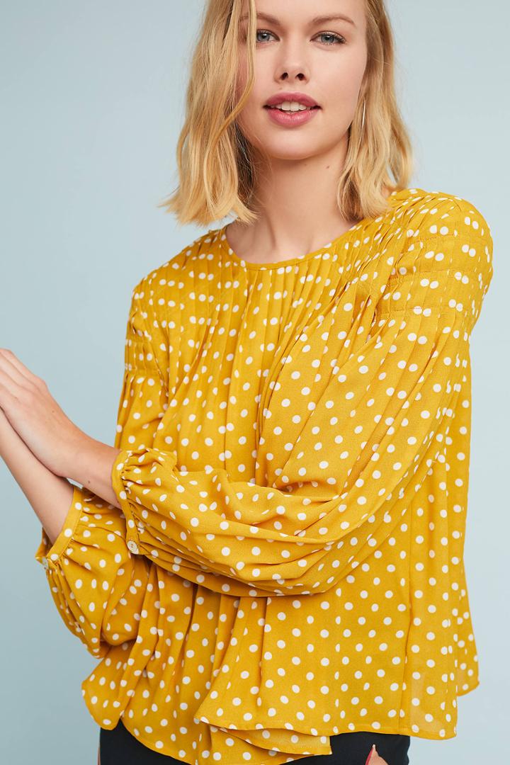 Mo:vint Polka Dot Swing Blouse