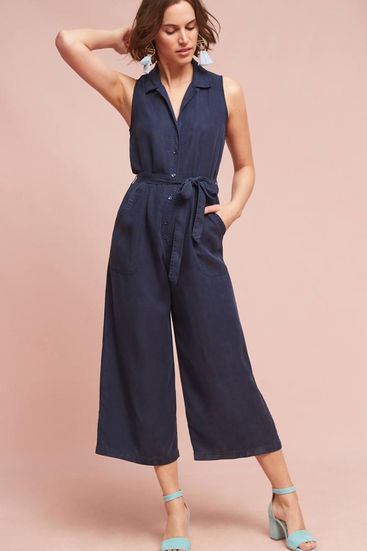 On The Road Numana Collared Jumpsuit