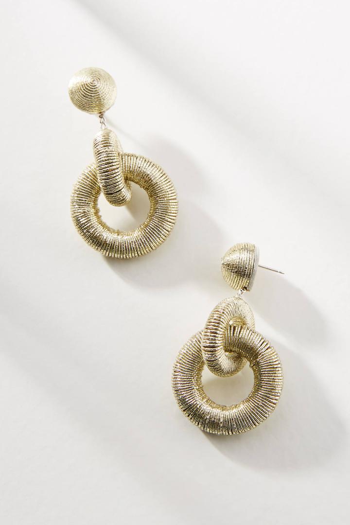 Suzanna Dai Tiered Hoop Drop Earrings